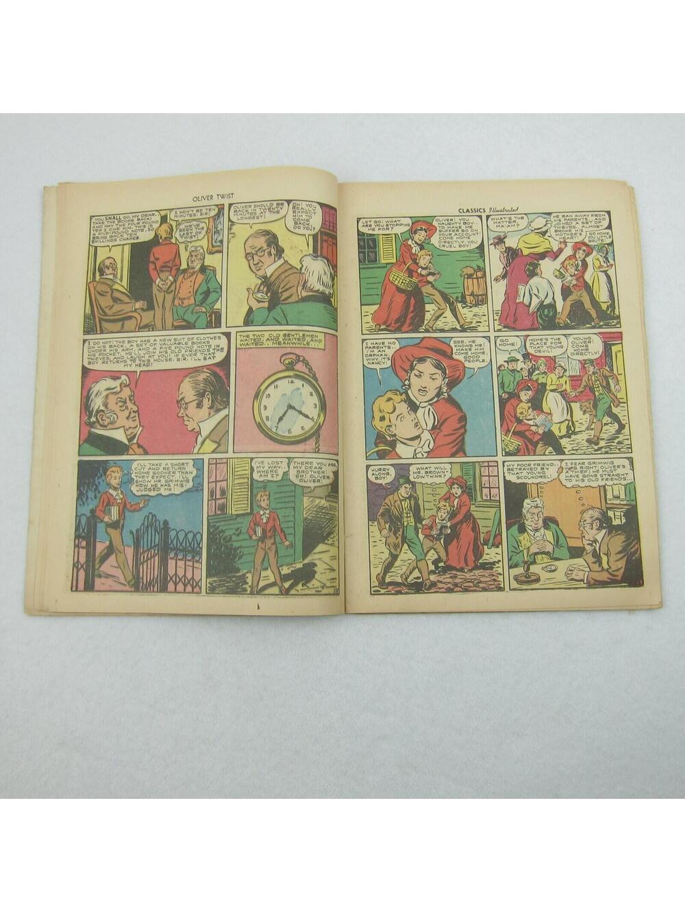 Vintage Classics Illustrated Comic Book #23 Oliver Twist Charles Dickens 1945 - Picture 9 of 12